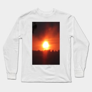 Golden Sunrise Over the Columbia River 3 Long Sleeve T-Shirt